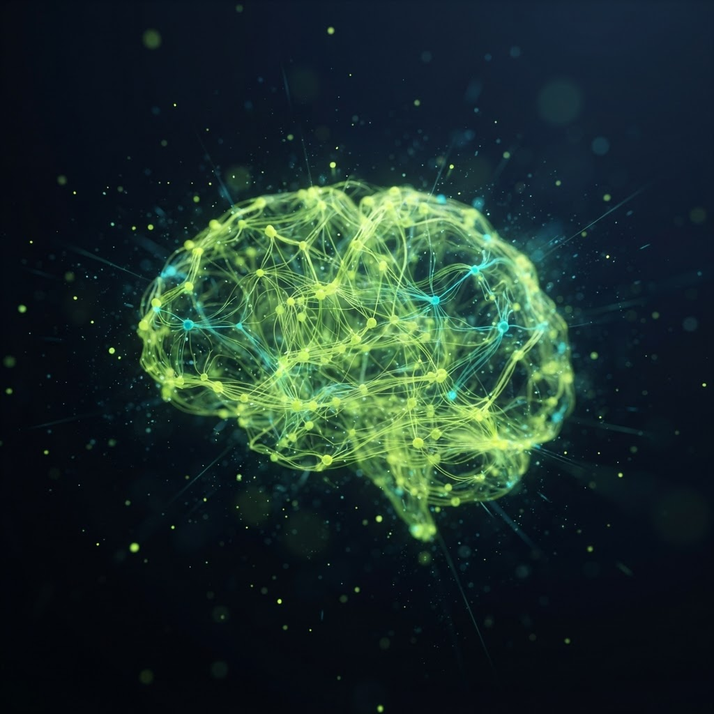 Abstract neural network visualization representing AI and machine learning